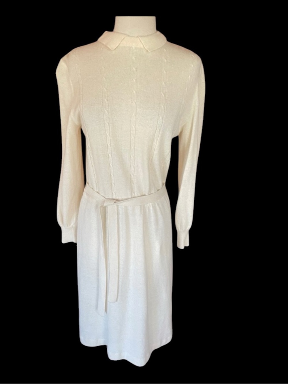 1970s/80s ASI‎ Collection Lambswool/Angora Blend Sweater Dress